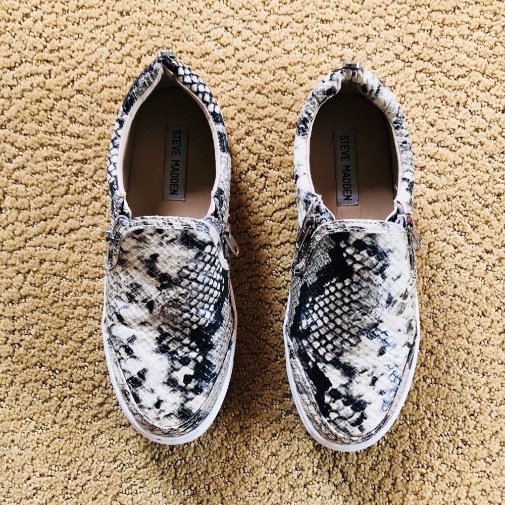 Steve Madden snake skin slip-on sneaker